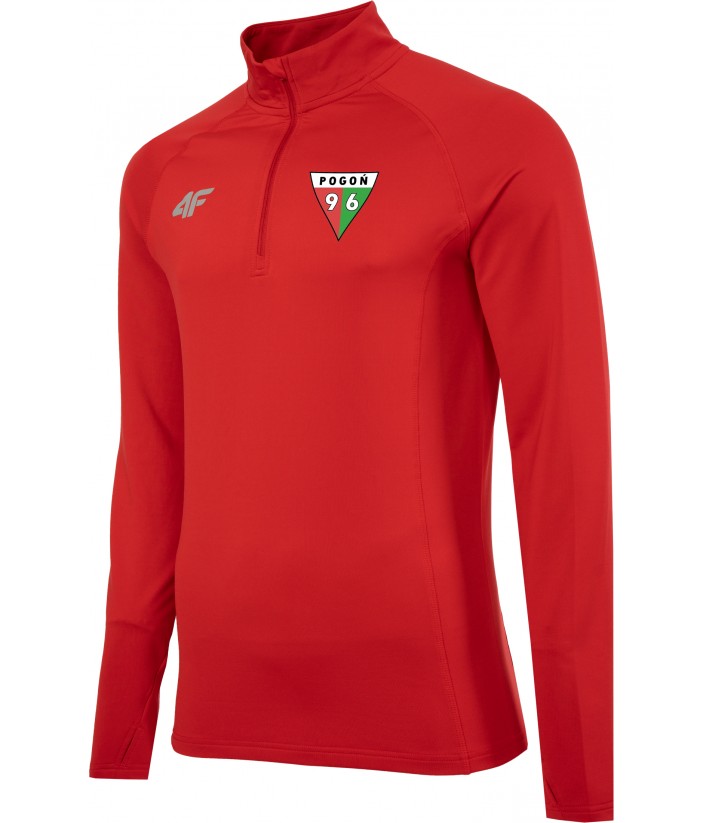 Bluza treningowa 4F Academy Mid Junior - POGOŃ ŁASZCZÓWKA - czerwony