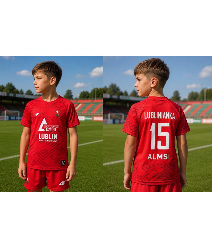 Koszulka meczowa 4F Junior Czerwona - KS LUBLINIANKA