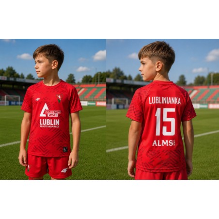 Koszulka meczowa 4F Junior Czerwona - KS LUBLINIANKA