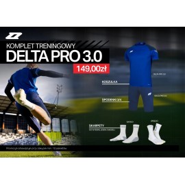 Komplet treningowy ZINA DELTA PRO 3.0 (koszulka + spodenki 3/4 + skarpety)