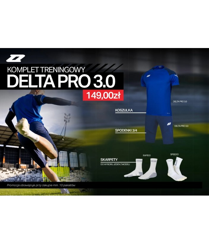 Komplet treningowy ZINA DELTA PRO 3.0 (koszulka + spodenki 3/4 + skarpety)