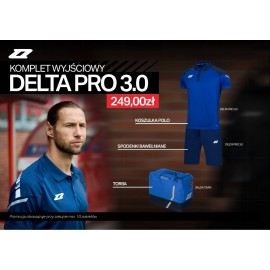 Komplet wyjściowy ZINA DELTA PRO 3.0 (koszulka polo + spodenki bawełniane + torba)