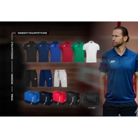 Komplet wyjściowy ZINA DELTA PRO 3.0 (koszulka polo + spodenki bawełniane + torba)