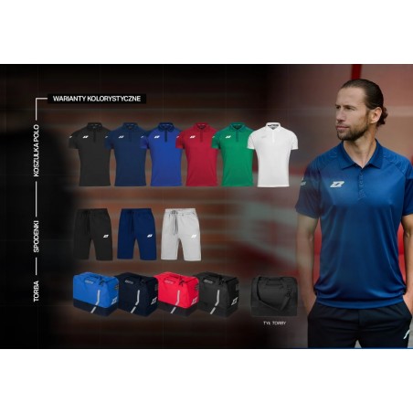 Komplet wyjściowy ZINA DELTA PRO 3.0 (koszulka polo + spodenki bawełniane + torba)