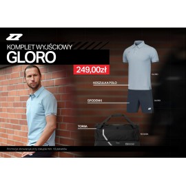 Komplet wyjściowy ZINA GLORO SENIOR (koszulka polo + spodenki bawełniane + torba)